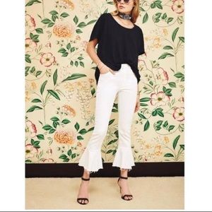 Mother The Cha Cha Fray Glass Slipper Jeans Sz:31